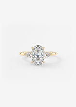 The Cathedral Three Stone | Oval