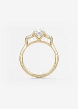 The Cathedral Three Stone | Oval