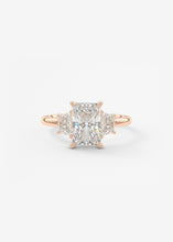 Plunge Three Stone | Radiant & Trapezoids