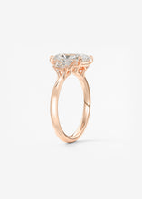 Plunge Three Stone | Radiant & Trapezoids