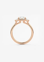 Plunge Three Stone | Radiant & Trapezoids