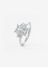 Plunge Three Stone | Radiant & Trapezoids