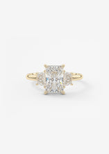 Plunge Three Stone | Radiant & Trapezoids