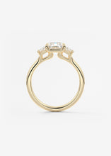 Plunge Three Stone | Radiant & Trapezoids