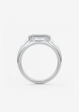 The Lunette Three Stone | Emerald & Tapered Baguettes