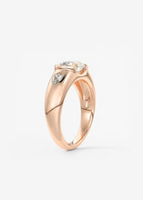 The Lunette Three Stone | Oval & Pears