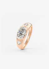 The Lunette Three Stone | Oval & Pears