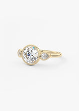The Millie Three Stone | Round & Pears