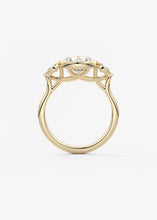 The Millie Three Stone | Round & Pears