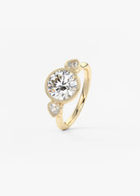 The Millie Three Stone | Round & Pears