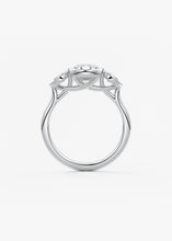 The Millie Three Stone | Oval & Pears