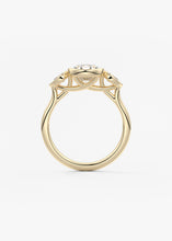 The Millie Three Stone | Oval & Pears
