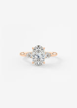 The Cathedral Three Stone | Oval