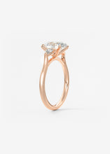 The Cathedral Three Stone | Oval