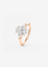 The Cathedral Three Stone | Oval