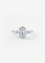 The Cathedral Three Stone | Oval
