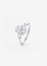 The Cathedral Three Stone | Oval