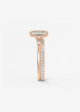 Plunge Three Stone | Emerald