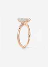 Plunge Three Stone | Emerald