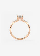 Plunge Three Stone | Emerald