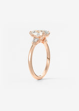 Plunge Three Stone | Oval & Pears