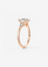 Plunge Three Stone | Round & Pears