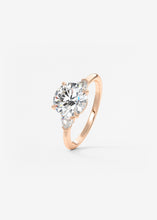Plunge Three Stone | Round & Pears