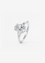 Plunge Three Stone | Oval & Pears