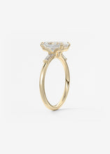 Plunge Three Stone | Emerald