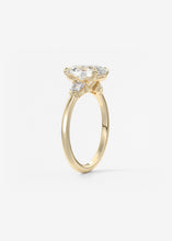 Plunge Three Stone | Oval & Pears