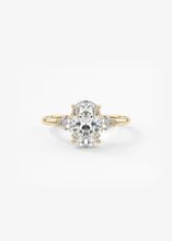 Plunge Three Stone | Oval & Pears