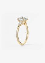 Plunge Three Stone | Round & Pears