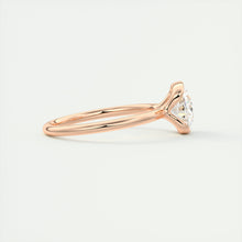 east west oval half bezel engagement ring