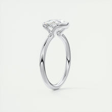 east west oval half bezel engagement ring
