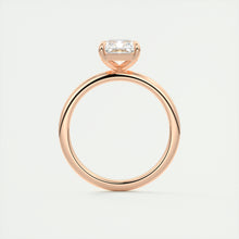 north south radiant cut classic four claw prong frank darling engagement ring classic solitaire rose gold