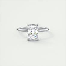 north south radiant cut classic four claw prong frank darling engagement ring classic solitaire platinum