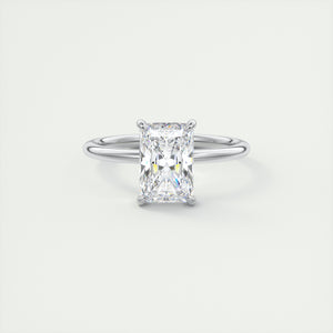 north south radiant cut classic four claw prong frank darling engagement ring classic solitaire platinum