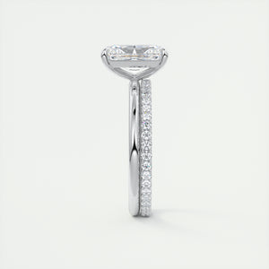 north south radiant cut classic four claw prong frank darling engagement ring classic solitaire platinum