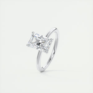 north south radiant cut classic four claw prong frank darling engagement ring classic solitaire platinum