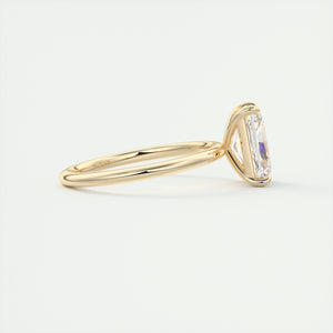 north south radiant cut classic four claw prong frank darling engagement ring classic solitaire yellow gold