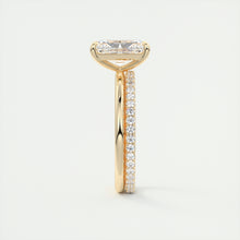 north south radiant cut classic four claw prong frank darling engagement ring classic solitaire yellow gold