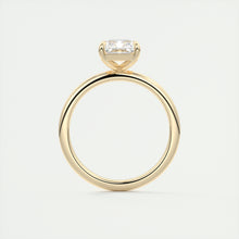 north south radiant cut classic four claw prong frank darling engagement ring classic solitaire yellow gold