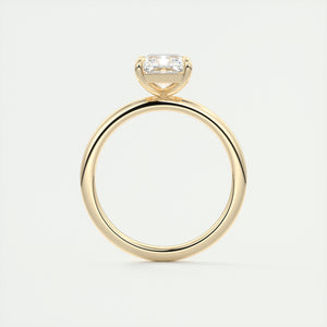north south radiant cut classic four claw prong frank darling engagement ring classic solitaire yellow gold