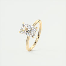 north south radiant cut classic four claw prong frank darling engagement ring classic solitaire yellow gold
