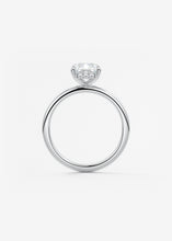 north south radiant cut classic four claw prong frank darling engagement ring classic solitaire hidden halo platinum