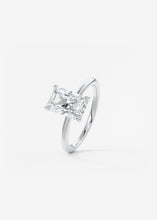 north south radiant cut classic four claw prong frank darling engagement ring classic solitaire hidden halo platinum