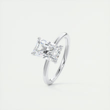 north south radiant cut classic four claw prong frank darling engagement ring classic solitaire hidden halo platinum