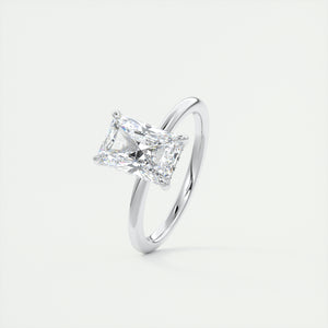 north south radiant cut classic four claw prong frank darling engagement ring classic solitaire hidden halo platinum