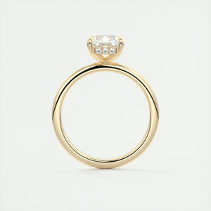 north south radiant cut classic four claw prong frank darling engagement ring classic solitaire hidden halo yellow gold