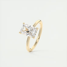 north south radiant cut classic four claw prong frank darling engagement ring classic solitaire hidden halo yellow gold